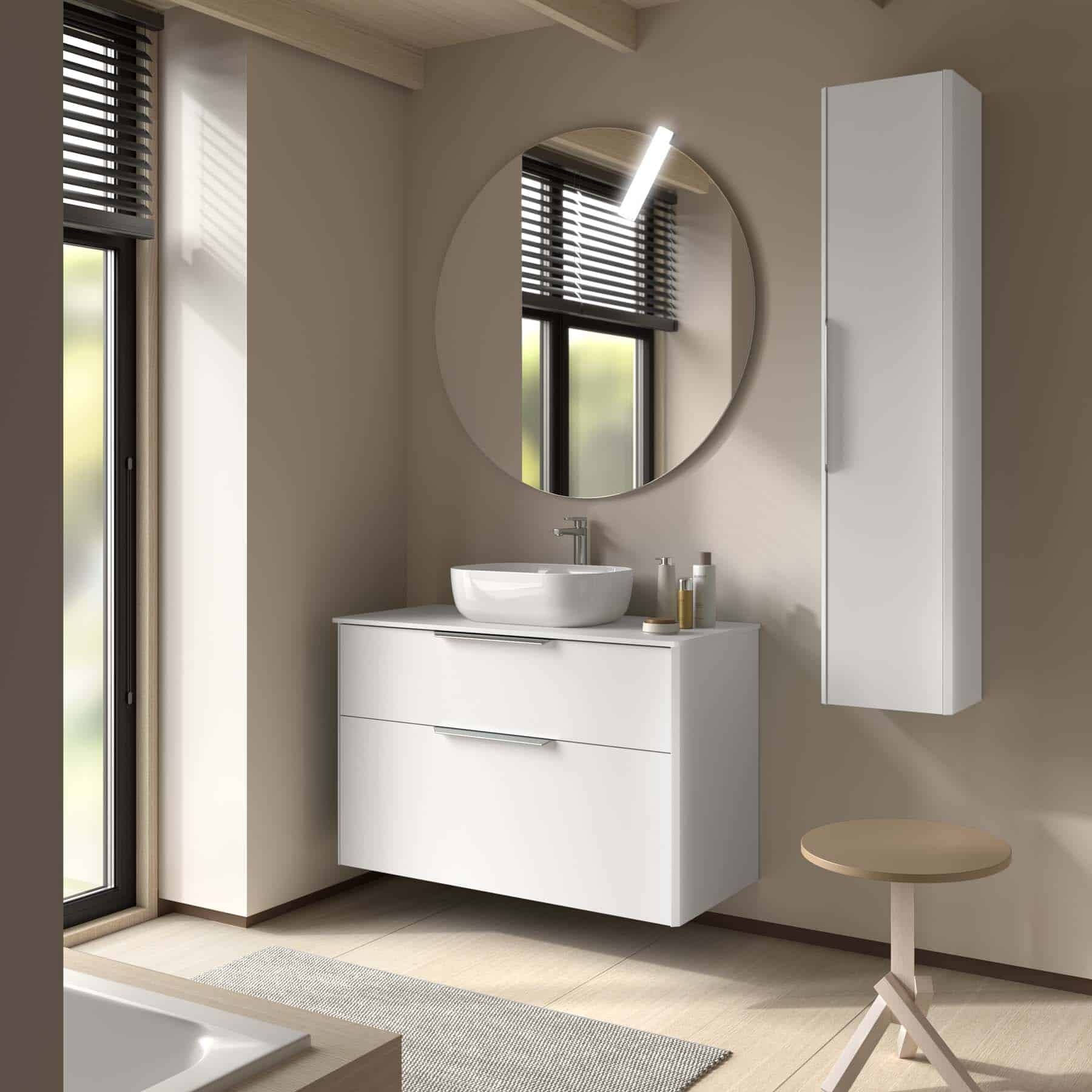 Baño moderno y personalizado reformado por Sancai